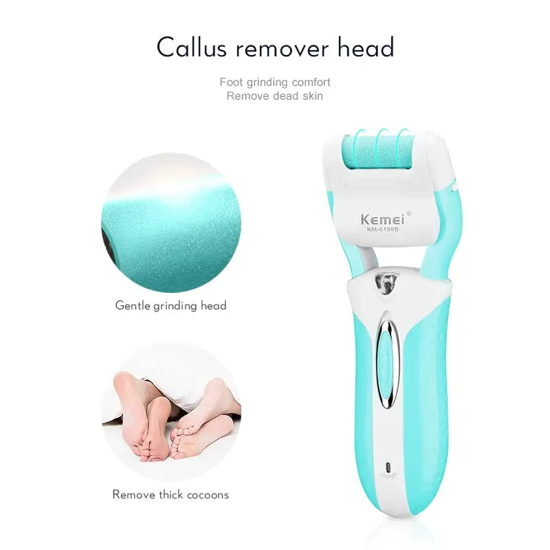 Kemei KM-6198B 3-in-1 rechargeable Electric Epilator