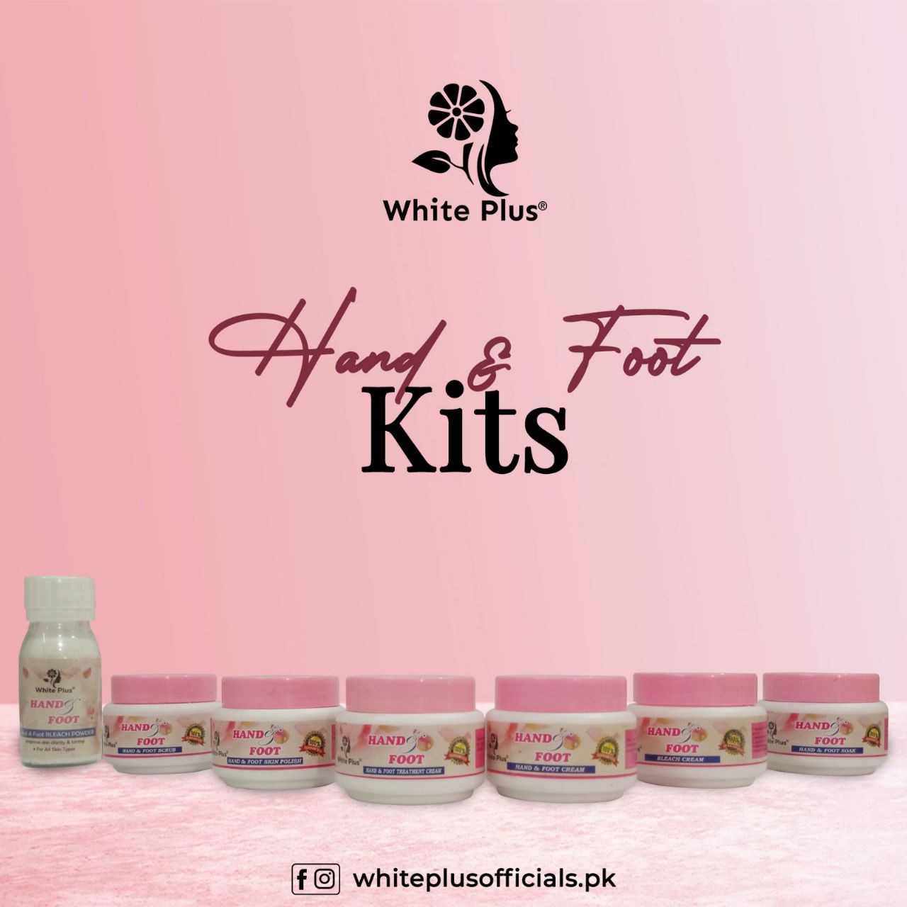 White Plus Meni Pedi Kit - 6 Steps