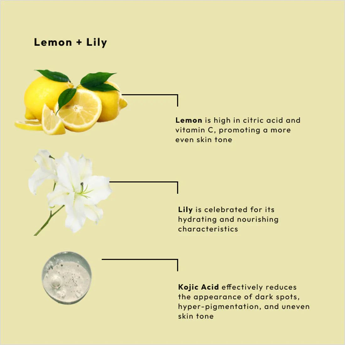 Be Care Love Spa Brightening Lemon + Lily with Kojic Acid 4-in-1 Packet Box