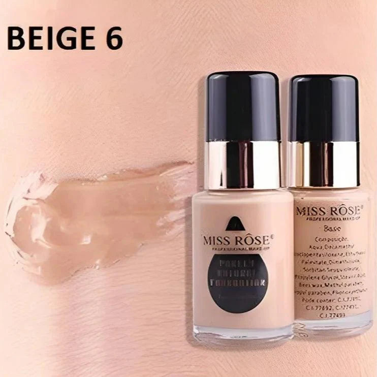 Miss Rose Waterproof Moisturizing Oil Free Full Coverage Foundation - 30ml