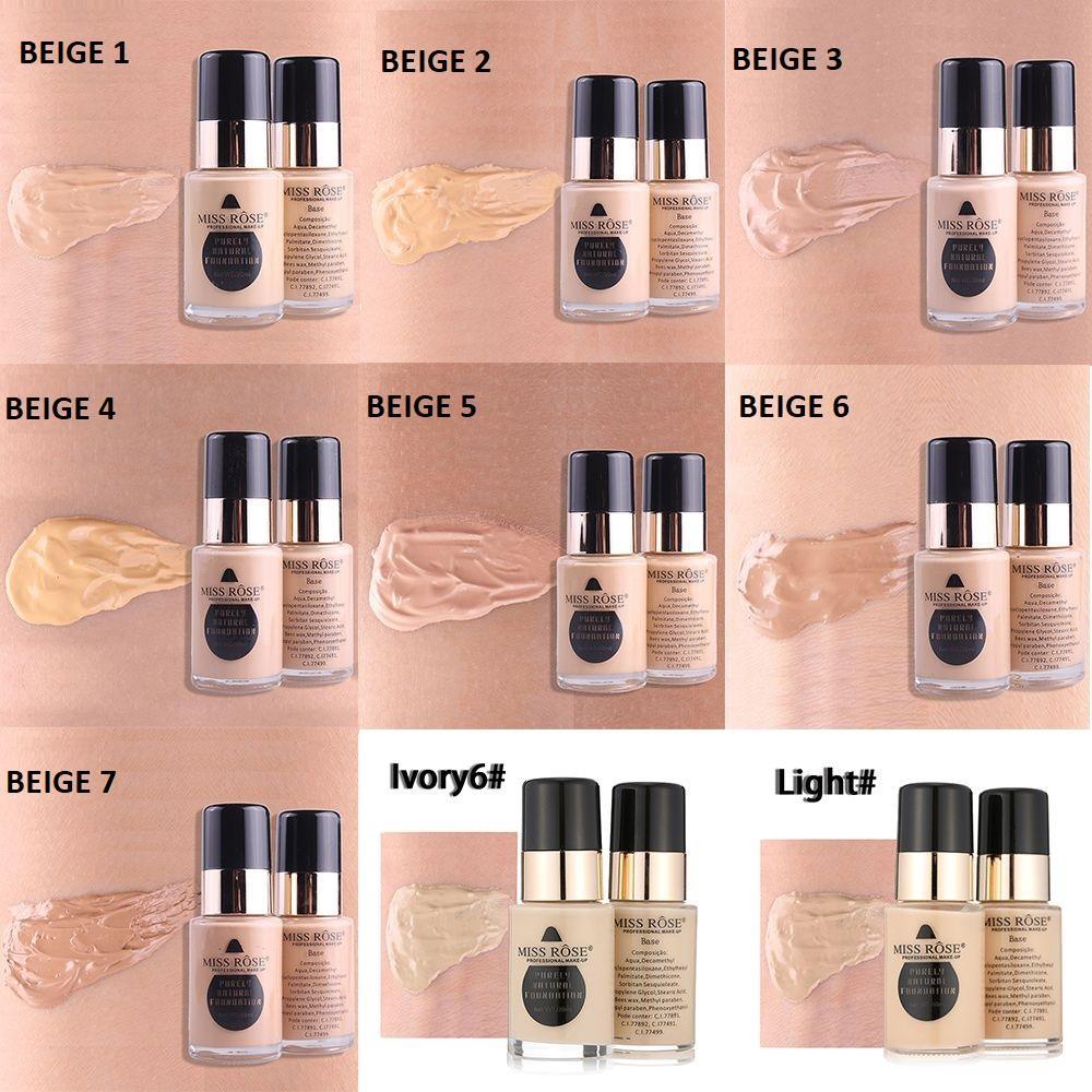 Miss Rose Waterproof Moisturizing Oil Free Full Coverage Foundation - 30ml