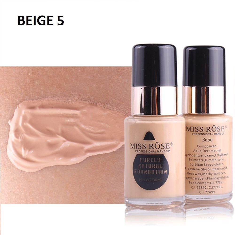 Miss Rose Waterproof Moisturizing Oil Free Full Coverage Foundation - 30ml