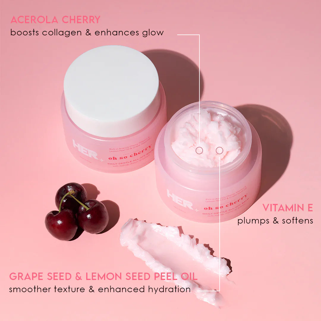 HER Beauty oh so cherry Daily Gentle ALL-OFF Balm 100g / 3.53 oz