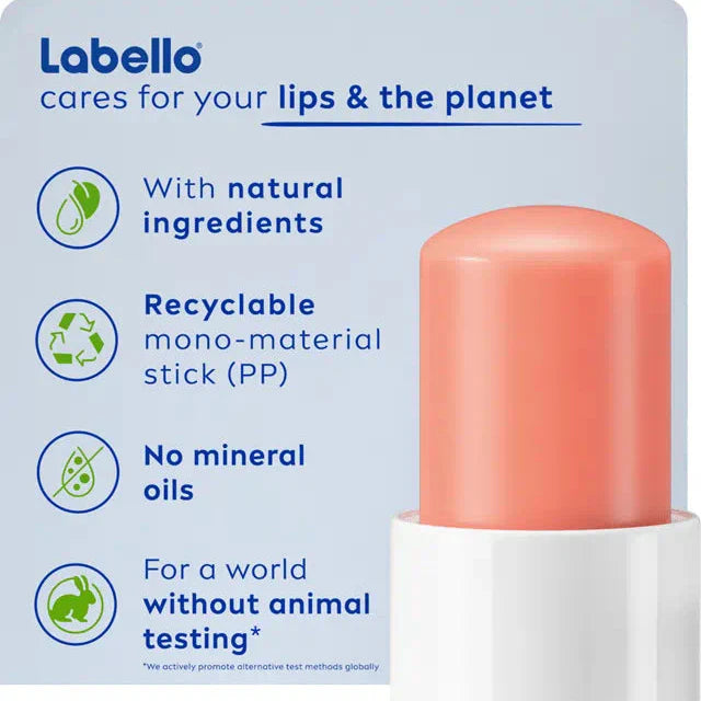 Labello Peach Shine Lip Balm – 4.8g