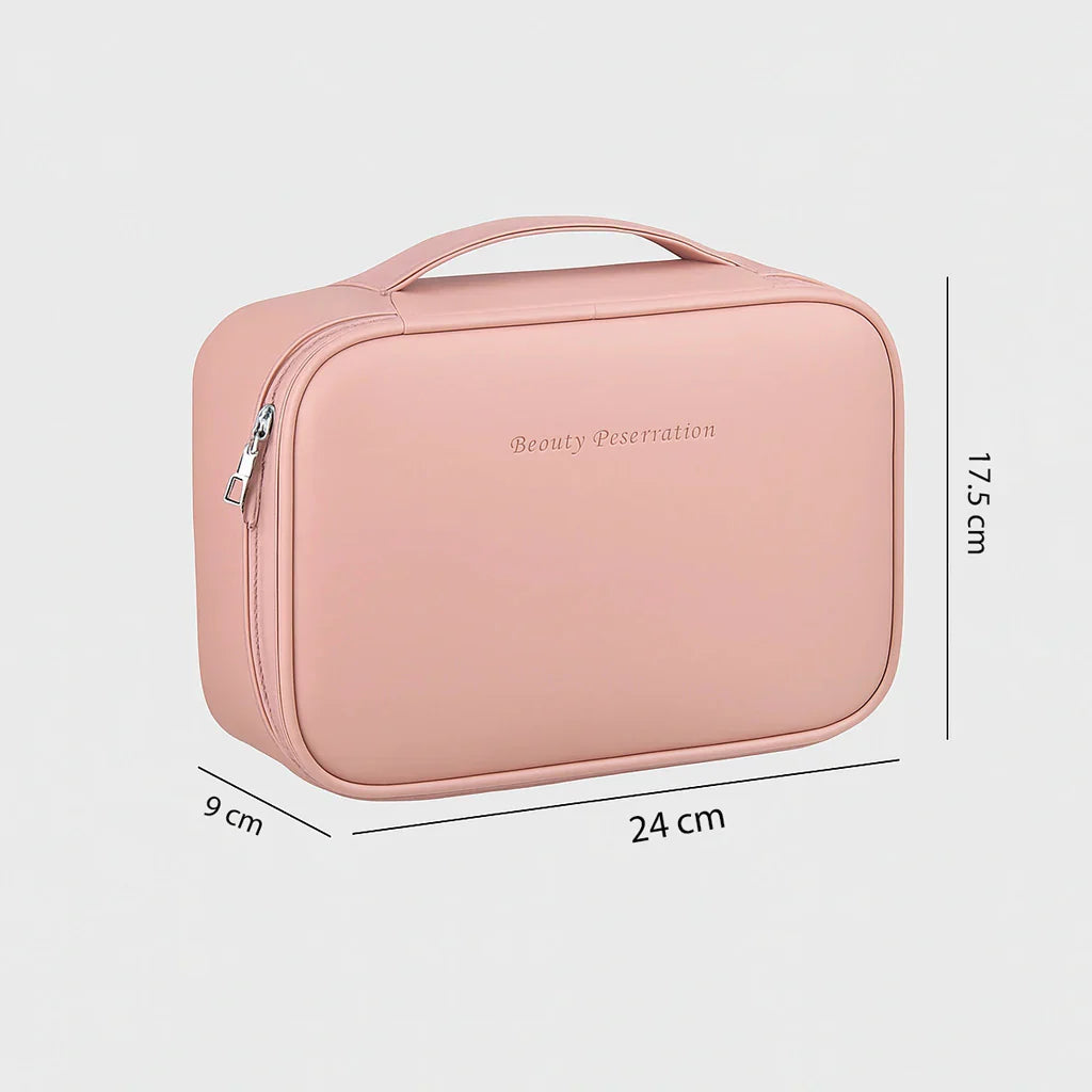 Capacity Detachable Makeup Bag with Brush Case