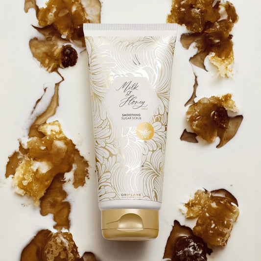Original Oriflame Milk and Honey Gold Smoothing Sugar Scrub - 200ml | Premium Skincare & Beauty Products in Pakistan