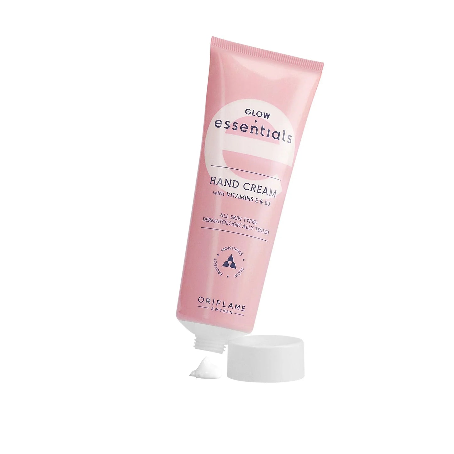 Oriflame Glow Essentials Hand Cream with Vitamins E & B3 – Nourish & Brighten Your Hands | Premium Skincare & Beauty Products in Pakistan
