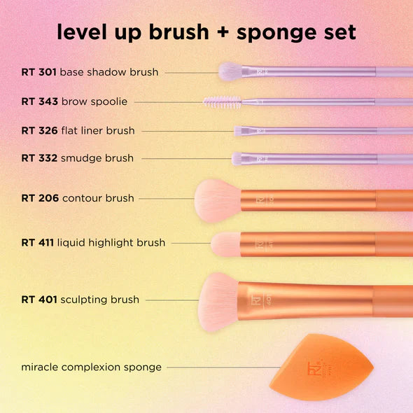 Real Techniques Level Up Brush and Sponge Set