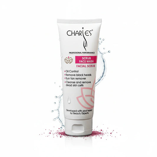 CHARIES Scrub Face Wash  Oil Control, Blackhead & Tan Removal - 100ml | Premium Skincare & Beauty Products in Pakistan