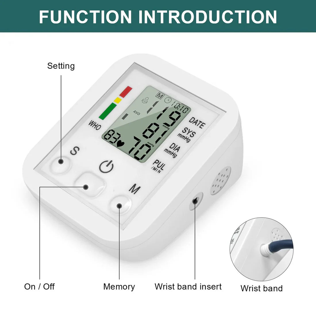 Digital BP apparatus Arm Type Blood Pressure Monitor