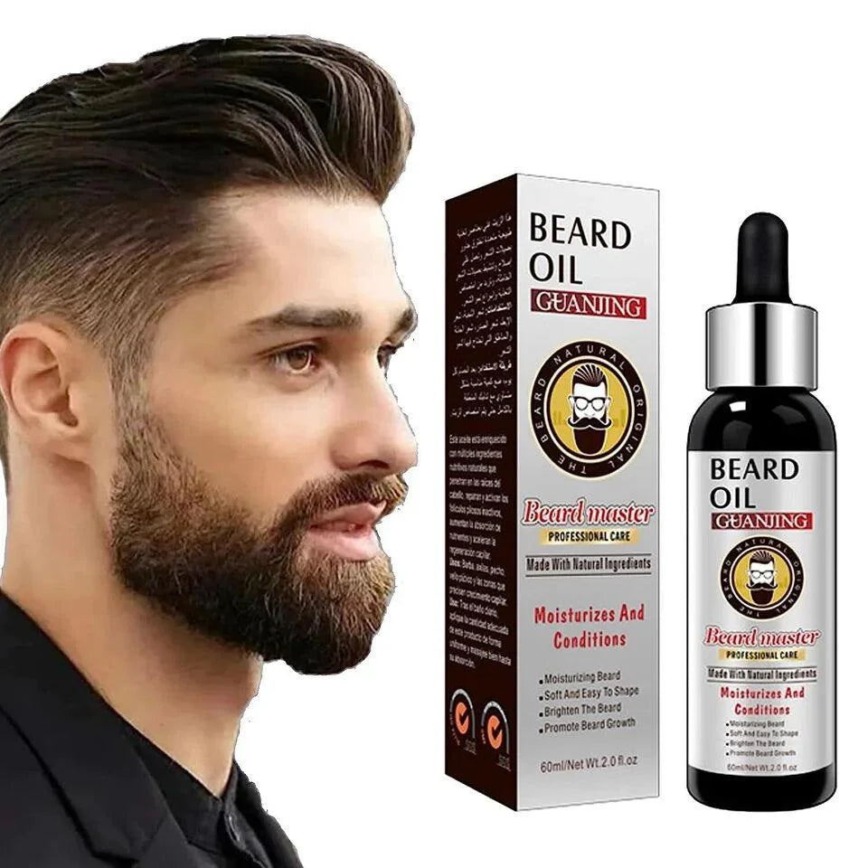 Natural Beard Growth Anti Hair Loss Beard Oil - 60ml