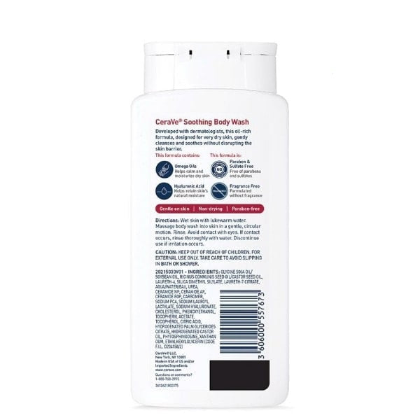 CeraVe Soothing Body Wash - 296ml