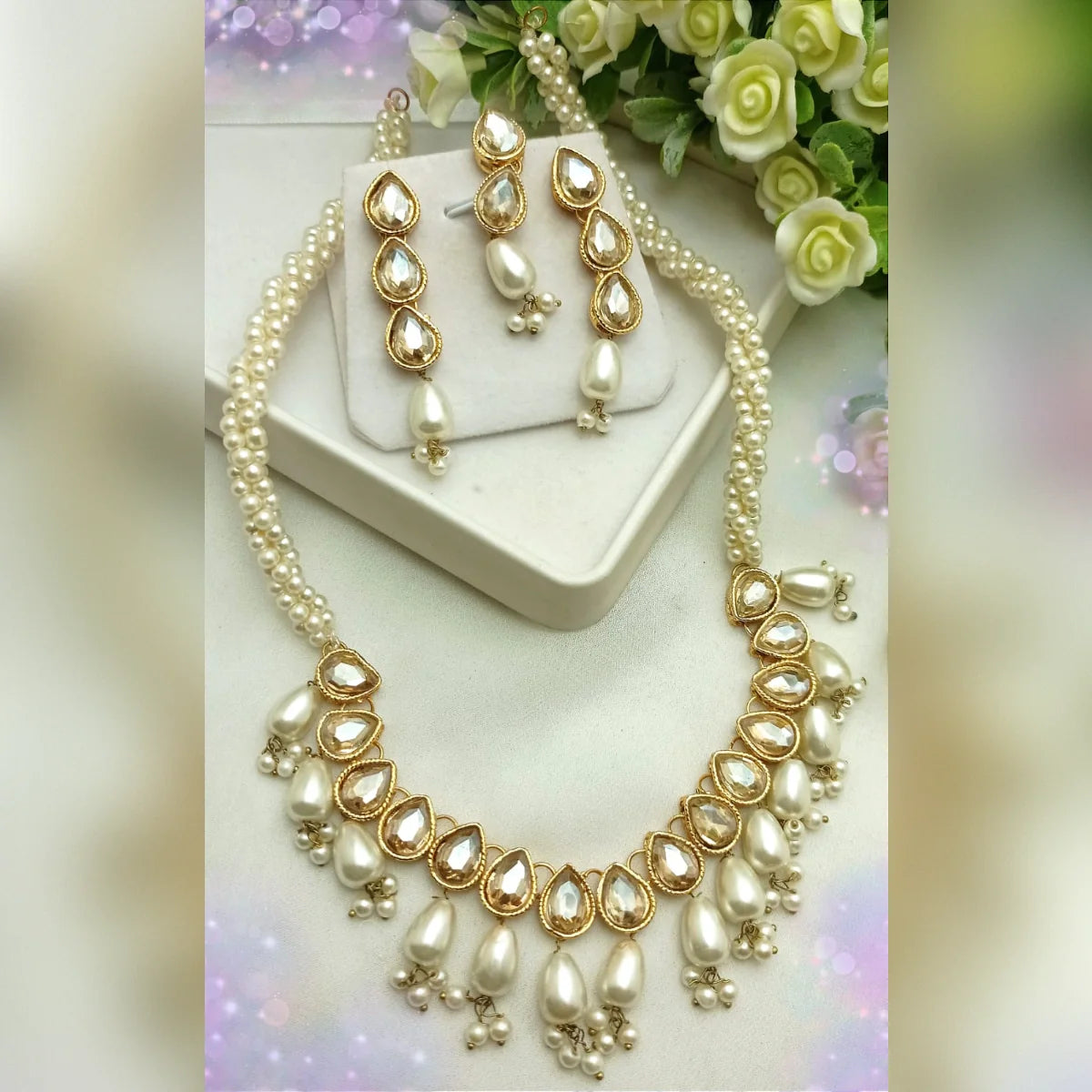 Pal Mala Style Necklace Set – Traditional Grace