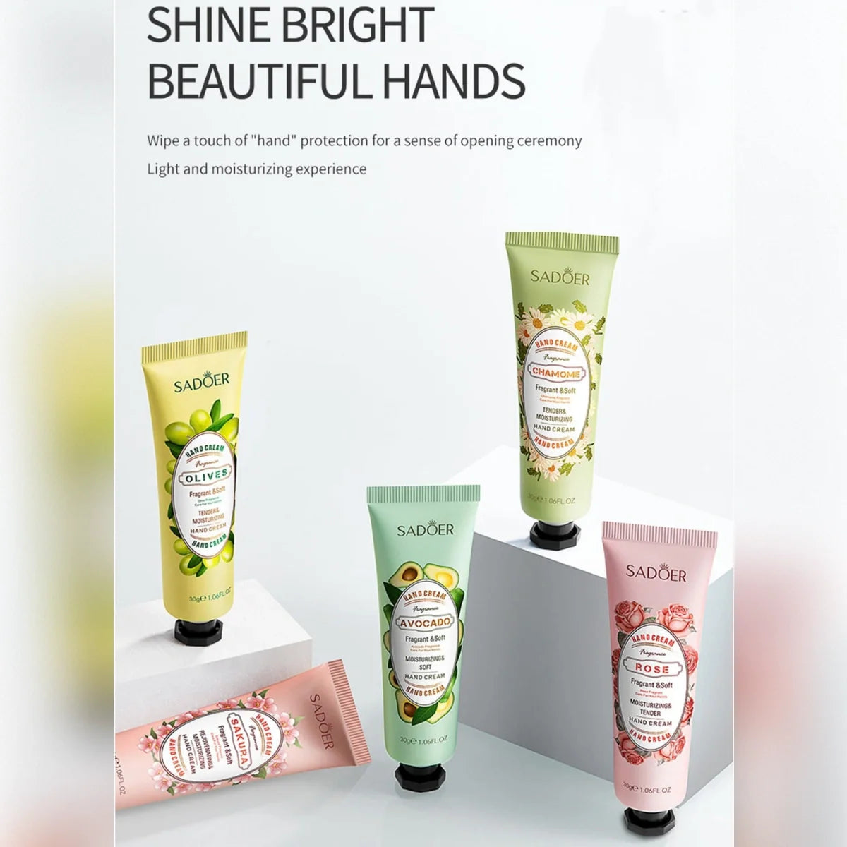 SADOER Colorful Flower & Fruit Hand Cream Set