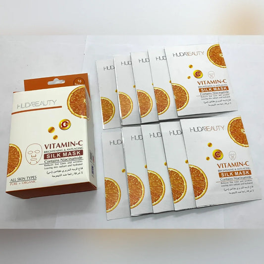 Huda Beauty Vitamin C Silk Mask – Brightening & Anti-Aging Glow | Premium Skincare & Beauty Products in Pakistan