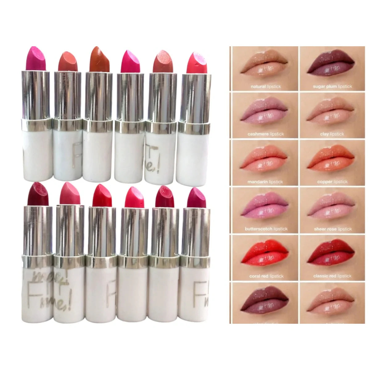 12Pcs Fitme Lipsticks box