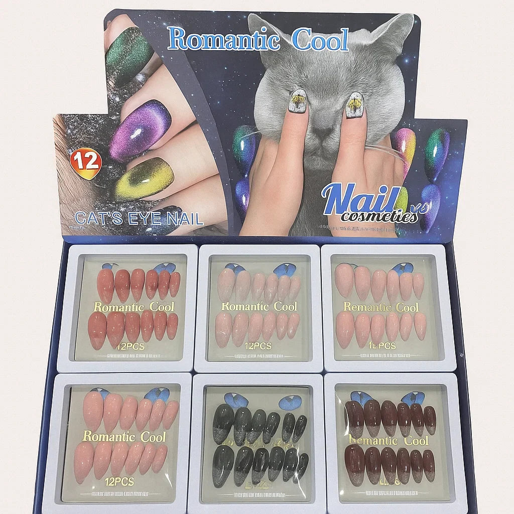 Romantic Cool Matte Color Nails