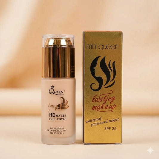 Mini Queen Professional Waterproof HD Matte Full Cover Foundation