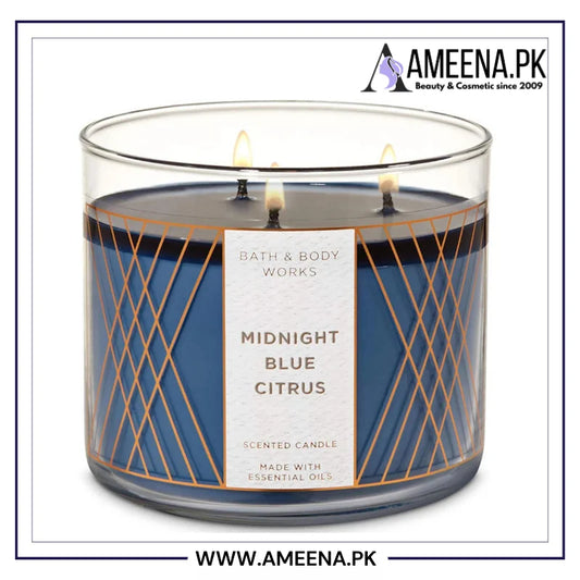 Bath & Body Works Midnight Blue Citrus 3-Wick  Candle 411g