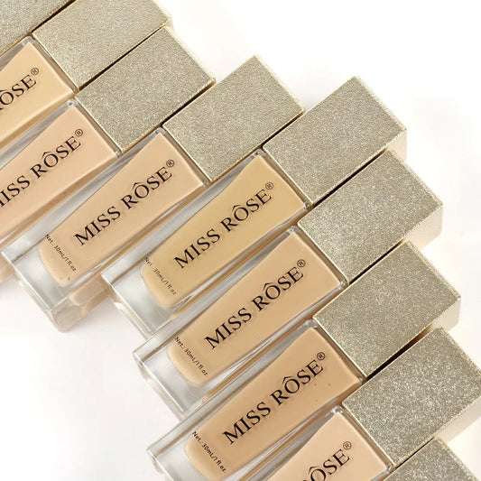 Miss Rose Luxurious Gilded Cuboid Silky Foundation -  30ml
